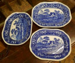 3 Copeland Spode Tower platters