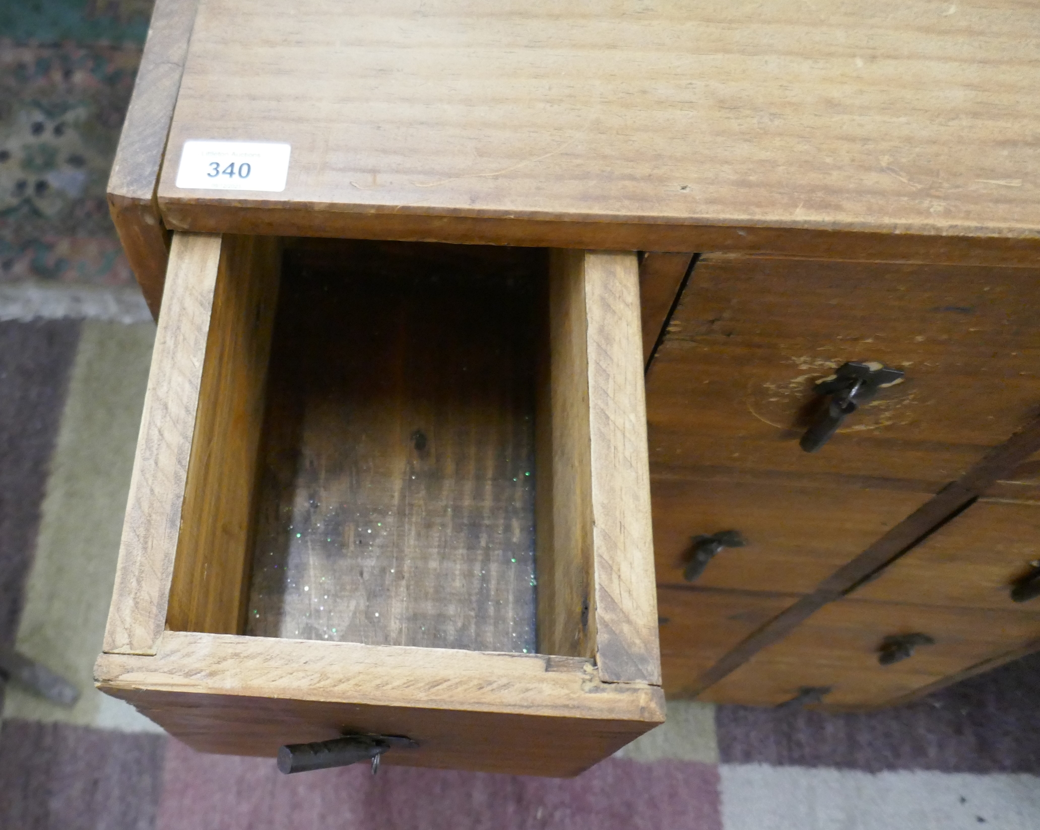 Multi drawer pine apothecary chest - Approx size: W: 59cm D: 29cm H: 80cm - Image 3 of 3