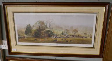 Signed L/E print - Sheep in field by Alan Ingham
