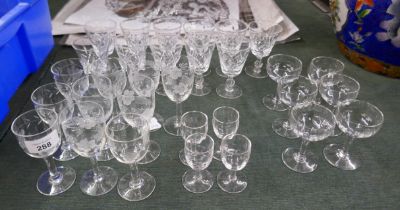 Collection of glasses