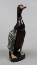 Novelty bakelite clothes brush in the form of a mallard duck