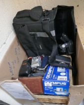 Large collection of cameras and camera equipment