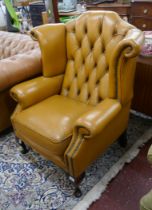 Chesterfield style wingback chair
