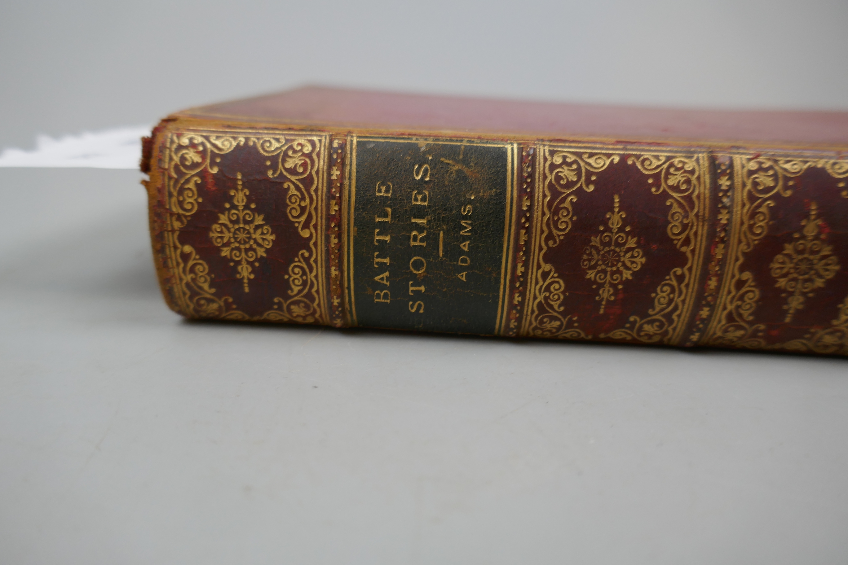 Leather bound book - Battle Stories by W H Davenport Adams - Image 2 of 4