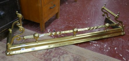 Victorian brass fire surround