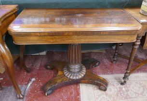 Rosewood card table