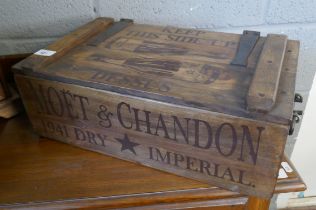 Moët and Chandon advertising storage box