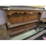 An 18th century style oak dresser top