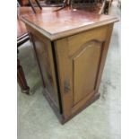 A late Victorian mahogany pot cupboard