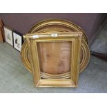 Six gilt framed picture or mirror frames