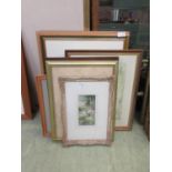 A collection of framed and glazed watercolours to include landscapes, buildings, still life etc.