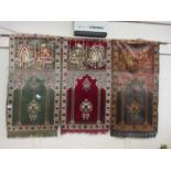 Three hand woven prayer mats