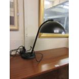 A modern black Hayes table lamp