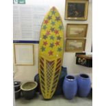 A star design surfboard with carry bag