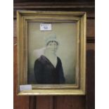 A gilt framed and glazed watercolour of Elizabeth Windle