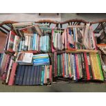 Four trays of books relating to railways