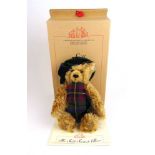 Steiff - a boxed Scottish bear, blonde, limited edition 01297/3000, with certificate, 30 cm
