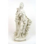 An Arnold Machin for Royal Worcester 'Flora' figure, dated 1971, h. 47 cm