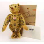 Steiff Leopard bear Limited edition height 40cm produced in 2008 edition no 135 of 2008 boxed with