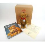 Steiff - a boxed Teddy Bear with Book Entitled '100 Years of Steiff Teddy Bears', limited edition