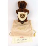 Steiff - a brown belgium Bear 2002 in bag, limited edition 00356/1500, with certificate, 25 cm