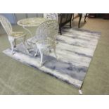 +VAT A 401 east blue and grey ground rug 200cm by 290cm