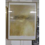 A framed and glazed watercolour of countryside scene signed J Bateman