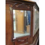 A Georgian style mahogany fretwork mirror