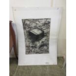 An unframed limited edition print 2/10 titled 'Record Binder' signed David Linitine