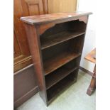 An early 20th century oak bookcase