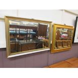 Two gilt framed mirrors