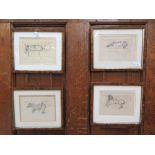 A set of four framed and glazed Cecil Aldin prints of dogs
