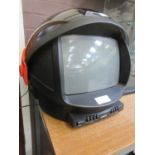 A 1983 Philips 'Discoverer' colour TV with remote