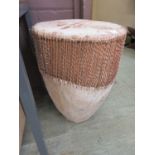 An African hide covered drum