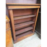 A 19th century walnut bookcase