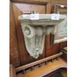 An 18th century style plaster finial/wall sconce