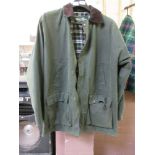 A green Countryware wax jacket