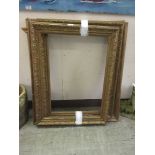 A pair of ornate gilt picture frames along with one otherRecess depth into frames: 1.2cm (x2) and