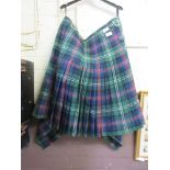 A tartan kilt