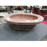 An eastern wooden banded bowl