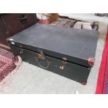 An early 20th century fibre travelling case