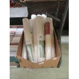 A box of wallpaper – New and still in wrapping - EMILIONA 4 rolls and LIMONTA 5 rolls of matching