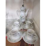 A Royal Doulton coffee set 'Provencal'