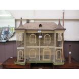 An early 20th century tole bird cage (A/F)