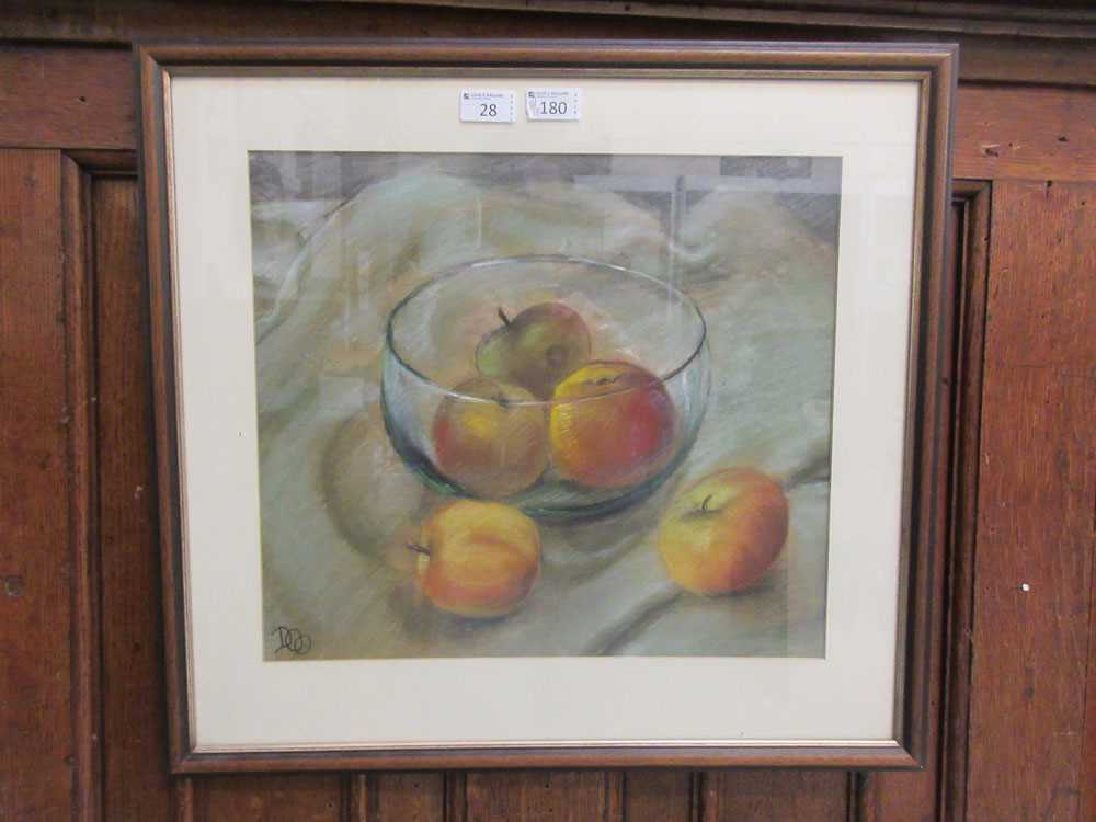 A framed and glazed possible watercolour of still life