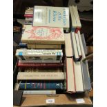 A tray of hardback reference books to include military dress, English civil war etc.