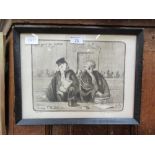 A framed and glazed etching of a French court scene