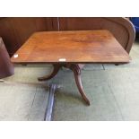 An 18th century and later mahogany occasional table