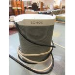 A SONOS portable speakerUnsure of working order, difficult to test due to wifi.