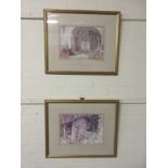 A pair of framed and glazed Russell Flint prints